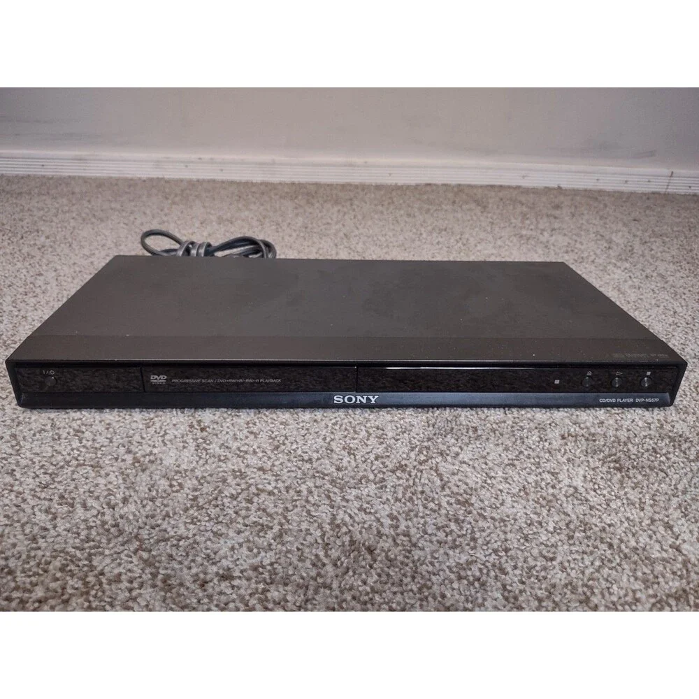 Sony DVP-NS57P CD/DVD Player Black w/ Power Cord No Remote TESTED